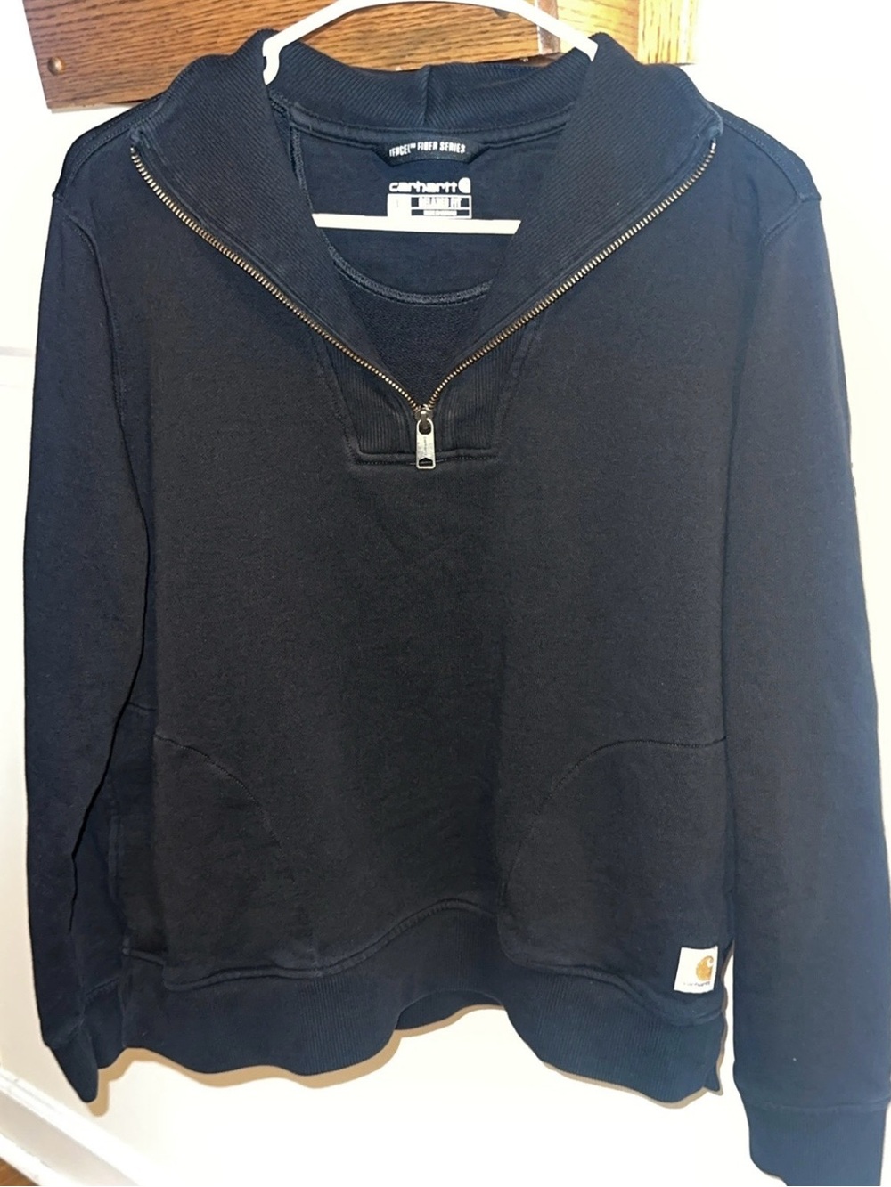 Carhartt Women’s Black Half-Zip Crewneck Sweatshirt